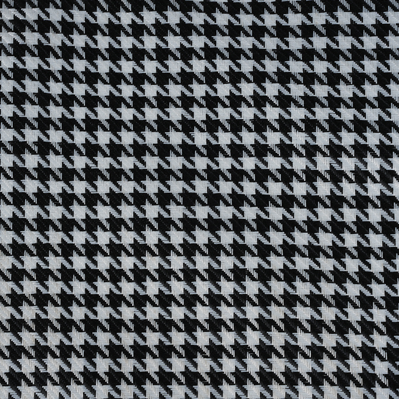 Houndstooth Plaid polyesteri pellavakangas